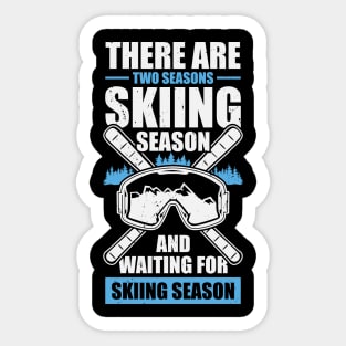 Alpine Skiing Alps Skier Gift Sticker